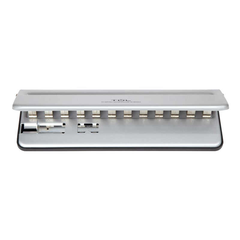 Discbound Hole Punch for Note-Taking System - Silver, 12-Mushroom Holes
