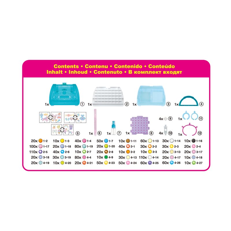 Aquabeads Deluxe Bead Craft Kit with Storage Case - Over 1,400 Water Fuse Beads for Kids