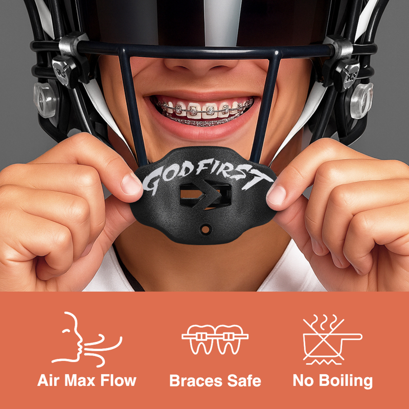 Moldable Kid & Adult Sport Mouth Guard with Cushion for Impact Protection