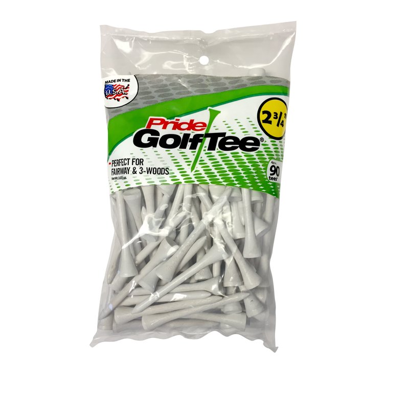 Wood Golf Tees 2.75 Inch - Durable 90 Count for Consistent Drives