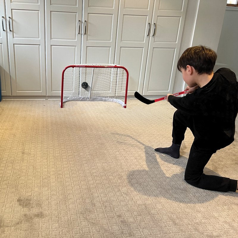 Hockey Stick Set with Puck & Ball - 2 Plastic Street & Mini Hockey Sticks