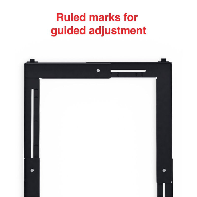 Adjustable File Caddy for Letter and Legal Files - Black