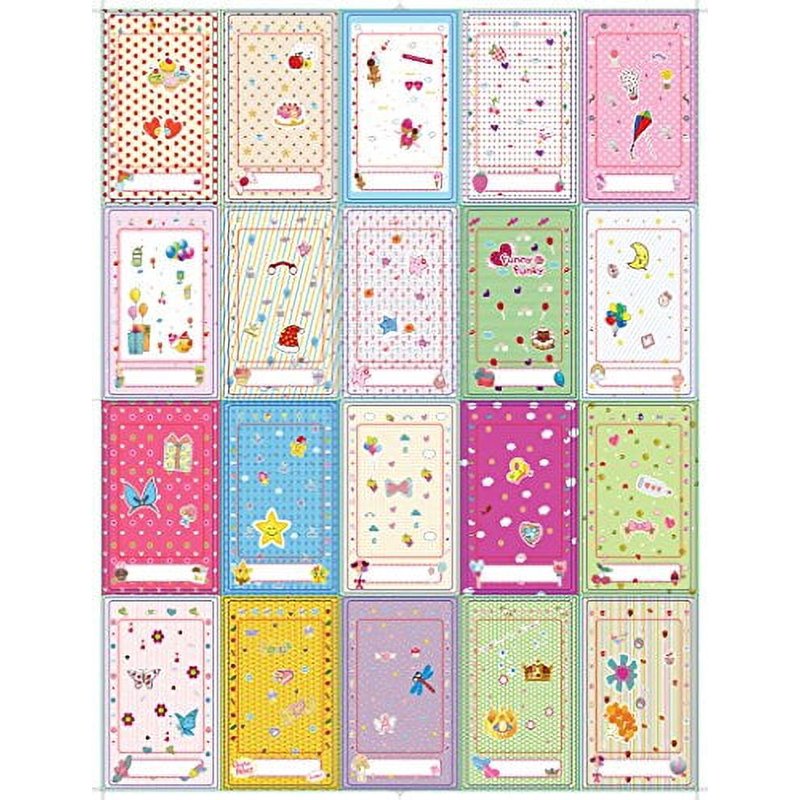 Colorful Photo Border Stickers Pack for Mini Photos - 100 Pieces