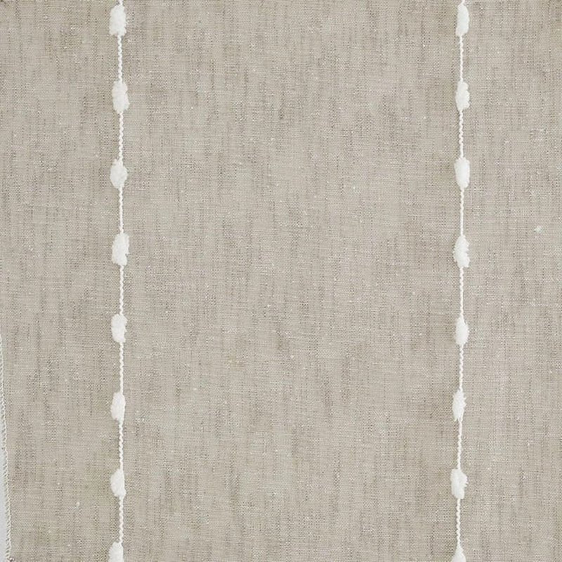 84-Inch Tan Polyester Semi-Sheer Curtain Panel with Grommet Top