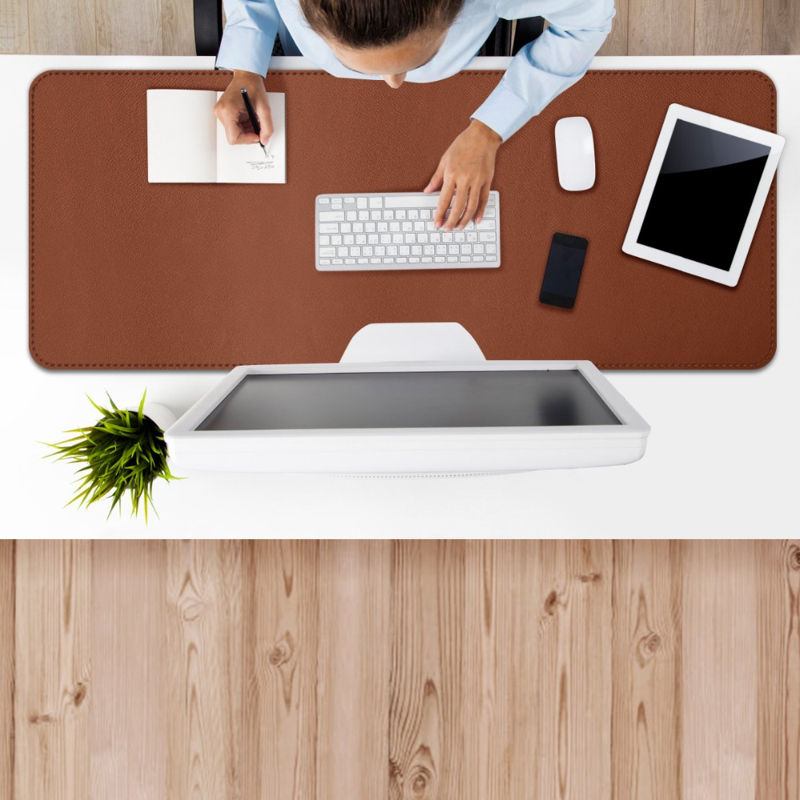 Waterproof PU Leather Desk Pad - Non-Slip, Multi-Purpose, Large Office Mat