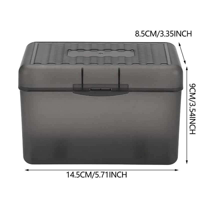 Multi-Color Index Card Holder Box Organizer for Recipes Notes Flashcards