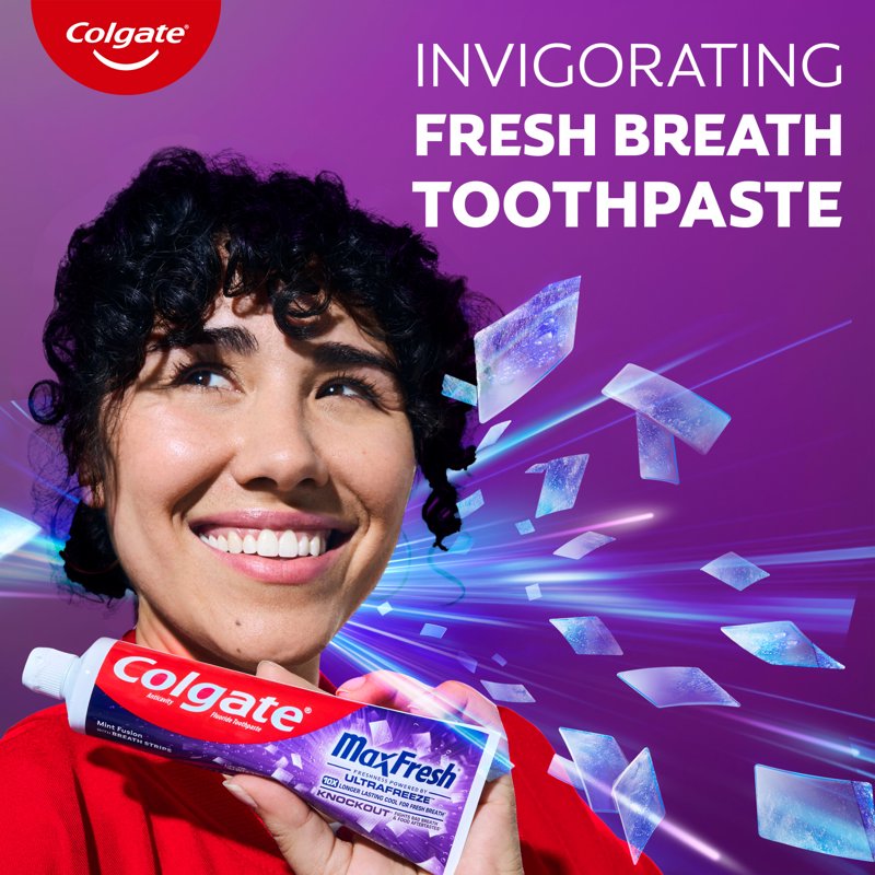 Whitening Toothpaste with Breath Freshening Mini Strips - 6.3 Oz Tube