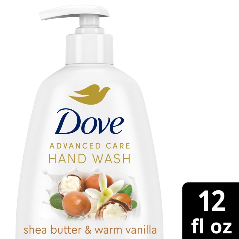 Dove Hand Wash Shea Butter & Warm Vanilla 4 Pack - Moisturizing Liquid Soap