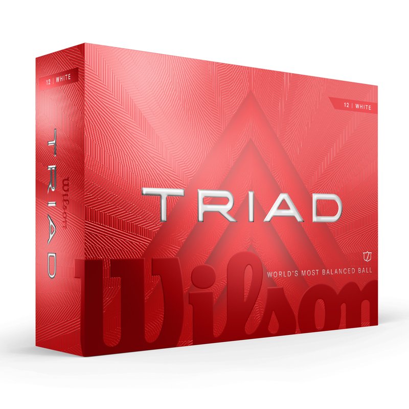 (2 Pack) Wilson Triad Golf Balls 12pk White – 2025 Variation