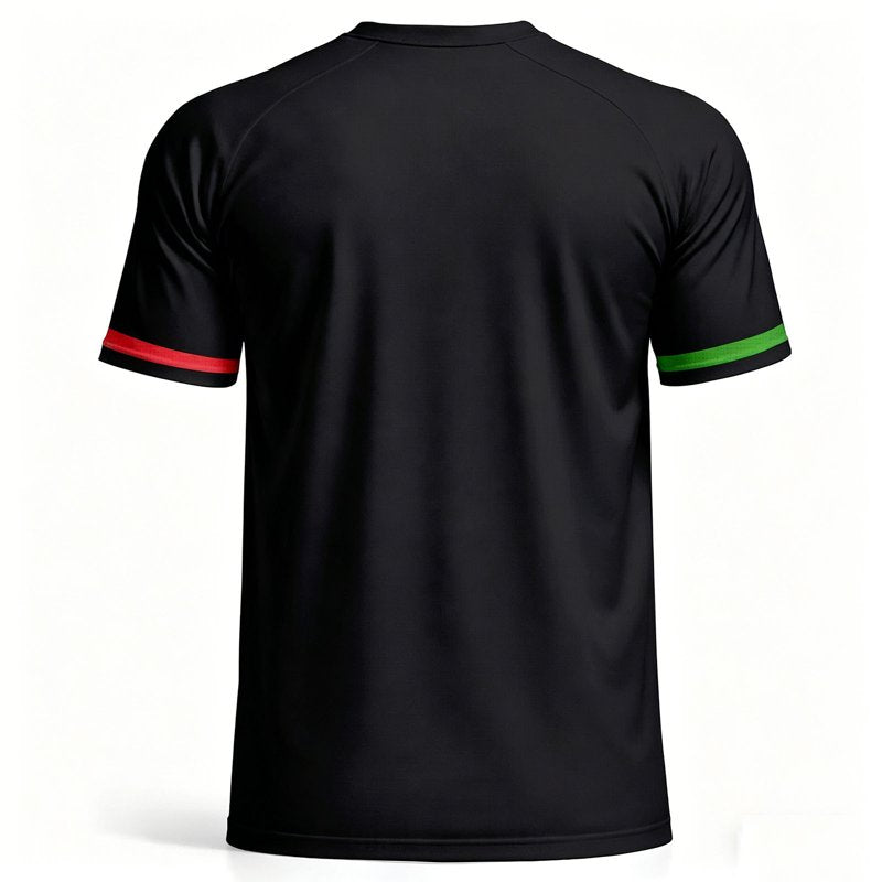 Mexico Soccer Jersey - Men’s Quick-Dry Short Sleeve Football Shirt, Loose Fit, Breathable International Style A03-Black XL