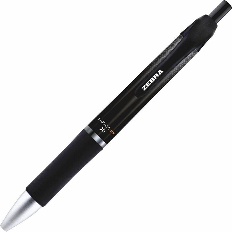 Gel Pen Set with Rapid Dry Ink, Wide Barrel, 0.7mm, Black, 12 Pack