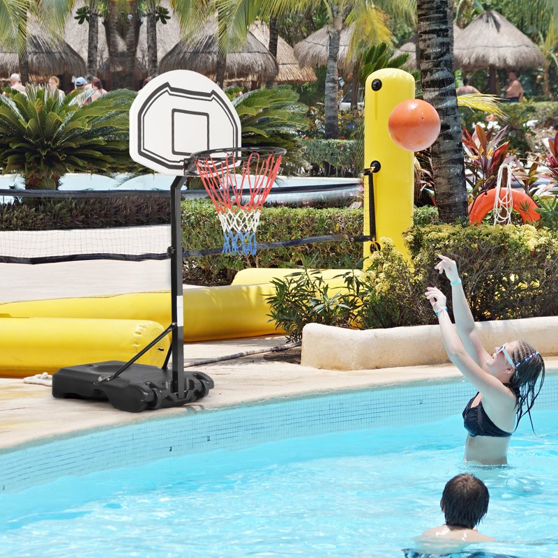 Adjustable Pool Basketball Hoop - Water Sports Water Game for Kids & Adults