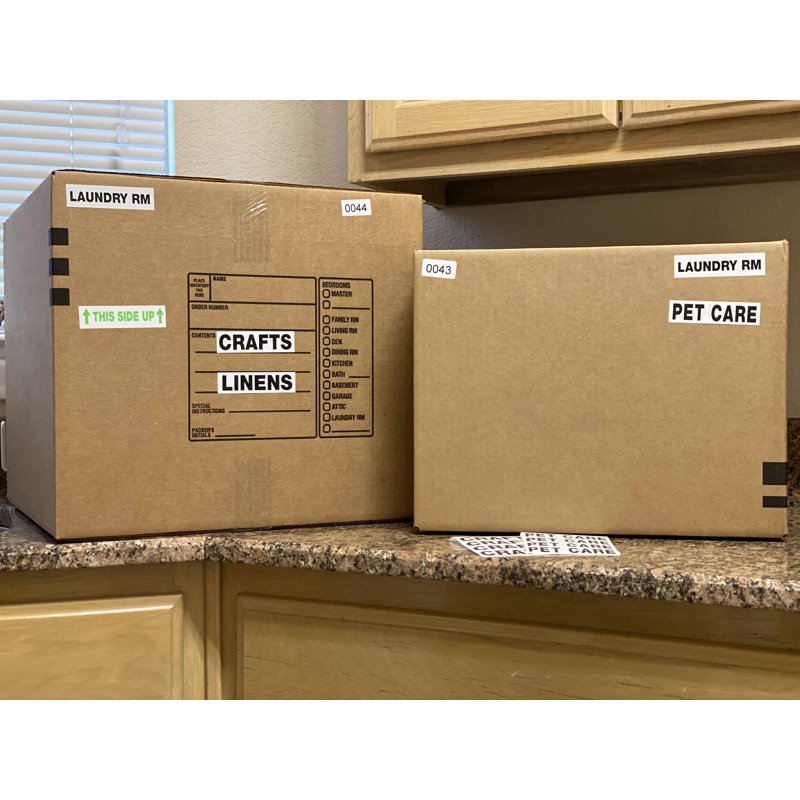 Moving Labels Pack 190 Content Labels for Packing & Organization