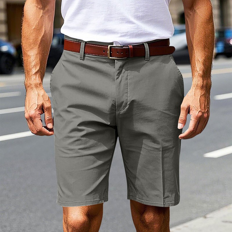 Men's Chino Shorts Summer Lightweight Casual Flat Front Dress Shorts