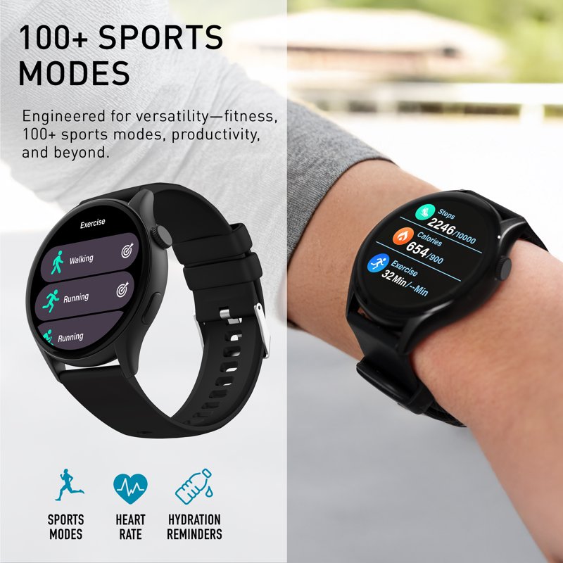 Smartwatch with AMOLED Touchscreen, Heart Rate & Call Function - Unisex