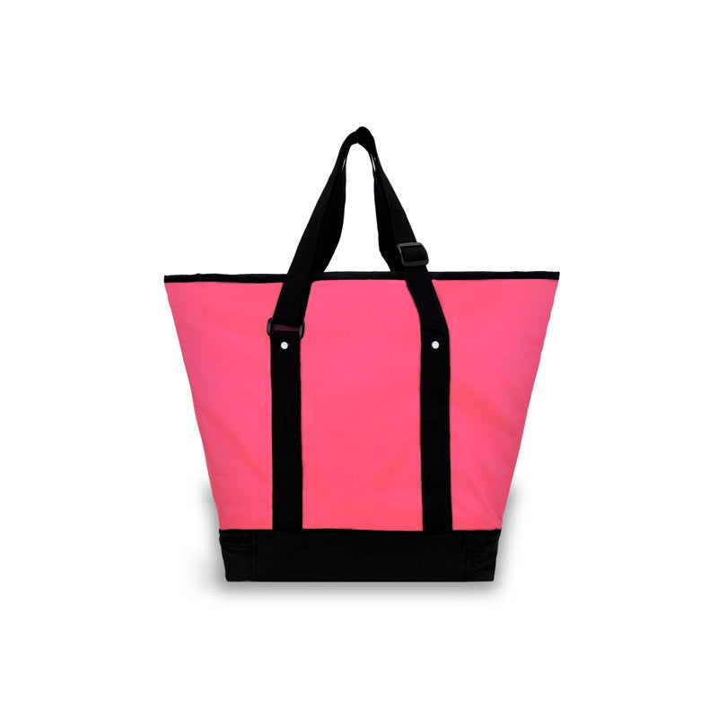 Unisex Deluxe Shopping Tote Bag - Large Insulated Pink Blue Purple Burgundy