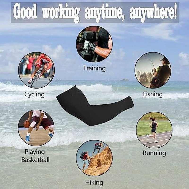 Cooling UV Protection Arm Sleeves for Sports and Outdoor Activities - UPF 50+
