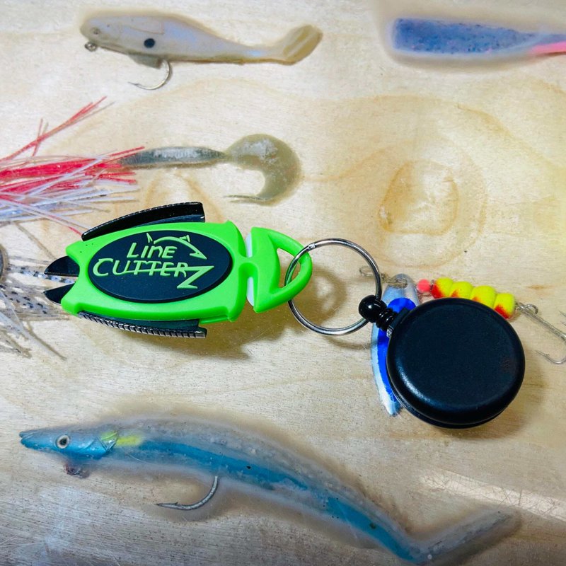 Dual Hybrid Fishing Line Micro Scissors - Blaze Orange