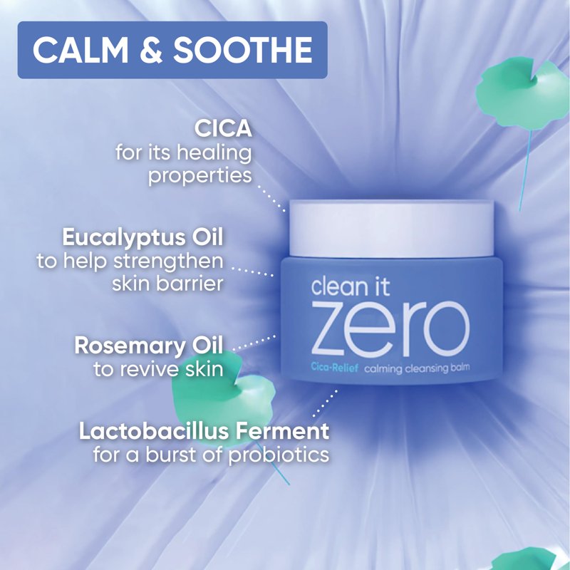 Calming Cleansing Balm for Sensitive Skin - Vegan, Made with Centella Asiatica, 100ml