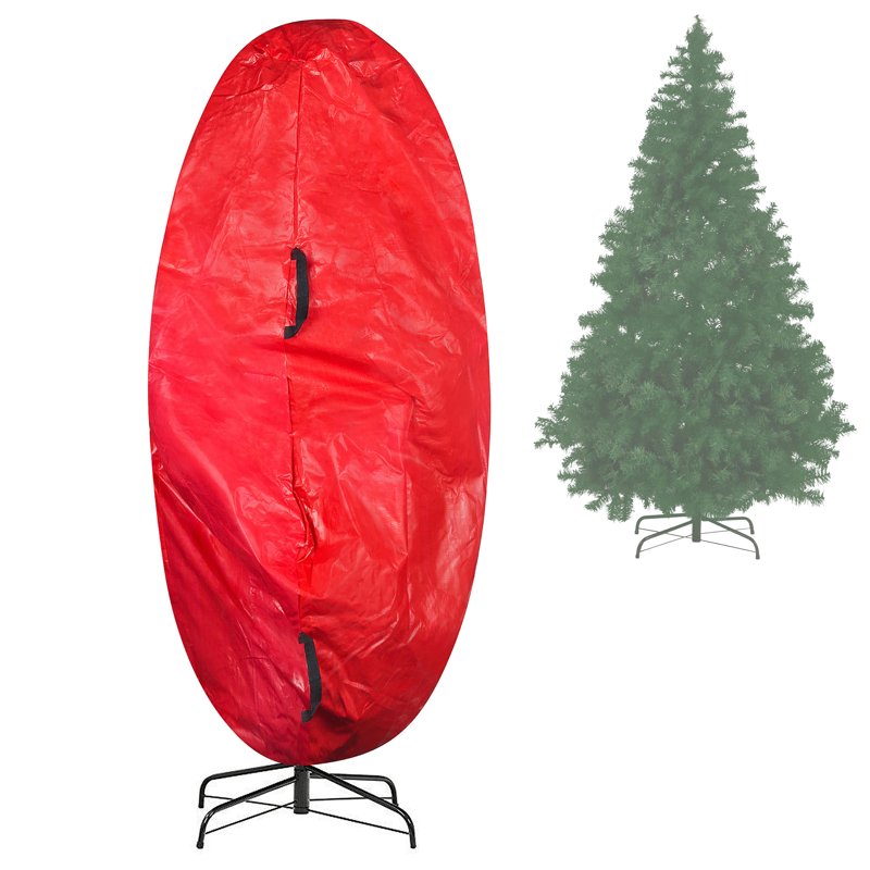 Christmas Tree Storage Bag for Up to 9 Ft Artificial Trees - Red