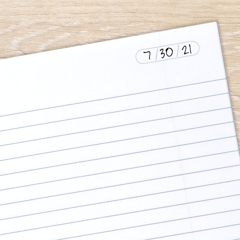 Legal Ruled Business Notebook 9x11 Blue - Wirebound, 80 Sheets