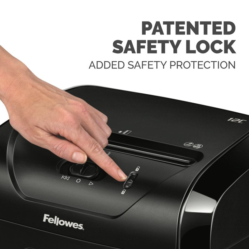 Cross-Cut Paper Shredder 12 Sheets Security Level P-3 SafeSense Technology