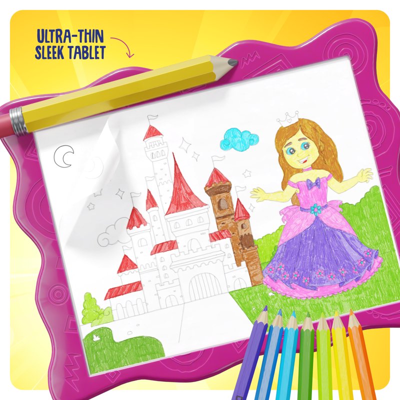 Light Up Tracing Pad for Kids – Art & Craft Drawing Tablet with Supplies