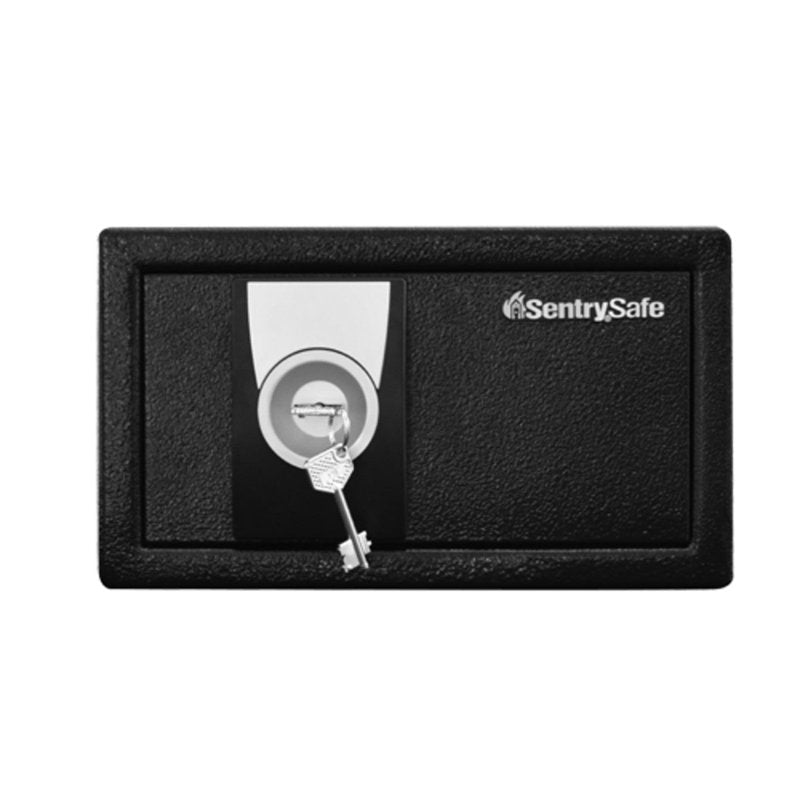 Security Safe with Key Lock - Compact Steel Safe for Home & Office