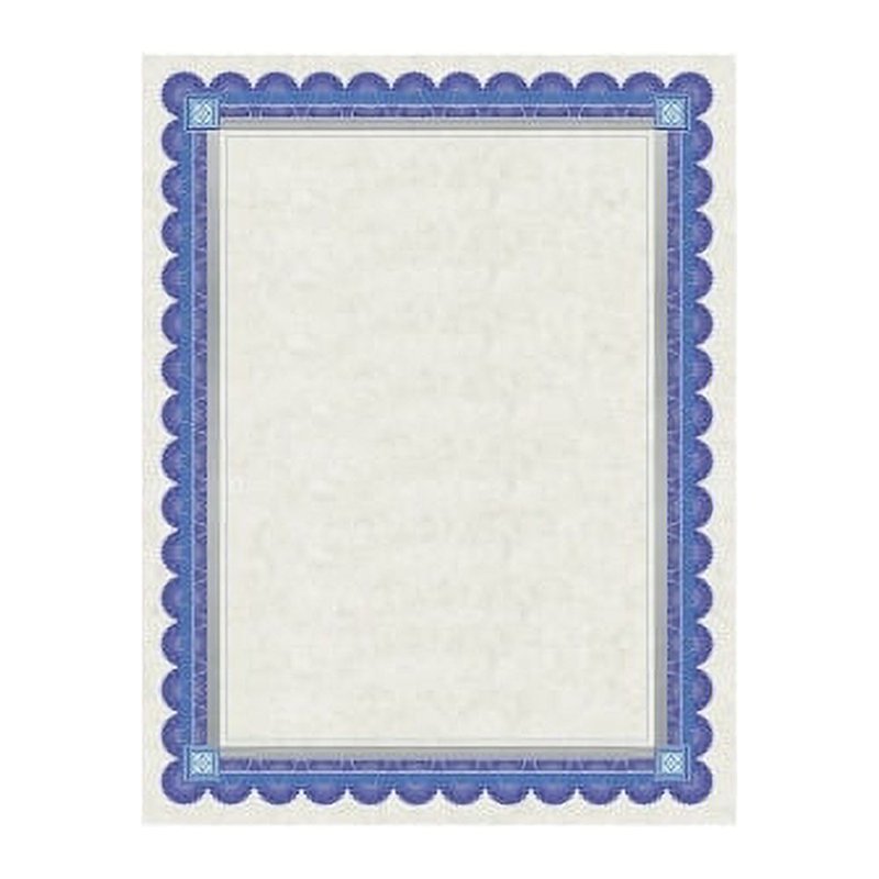 Foil-Enhanced Parchment Certificates for Awards and Recognition - Ivory 8.5x11, Laser & Inkjet Compatible, 15 Pack