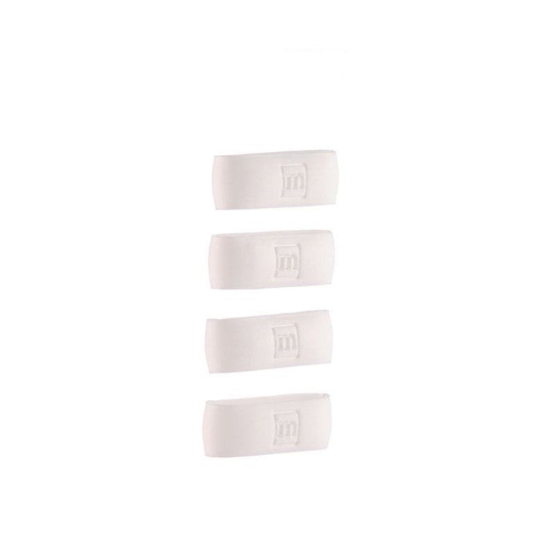 Mint Sport Siligrip Ringz White – Non-Slip Silicone Paddle Grip Bands (4 Pack) for Pickleball, Tennis & More