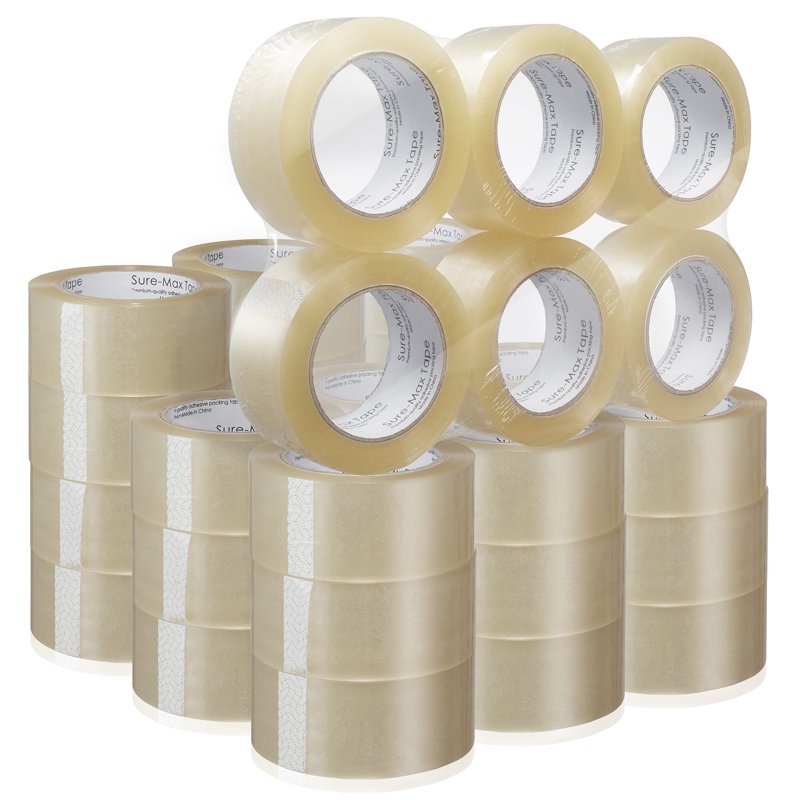 Premium Clear Packing Tape 2.0 Mil Heavy Duty 330 Feet for Shipping & Moving