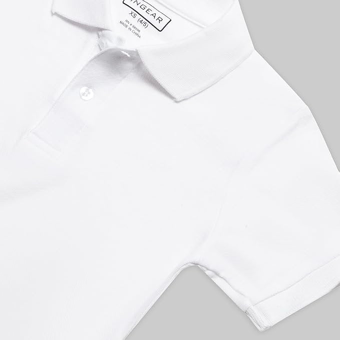 Kids Polo Shirt 2-Pack Short Sleeve Performance Uniforms for School & Sports