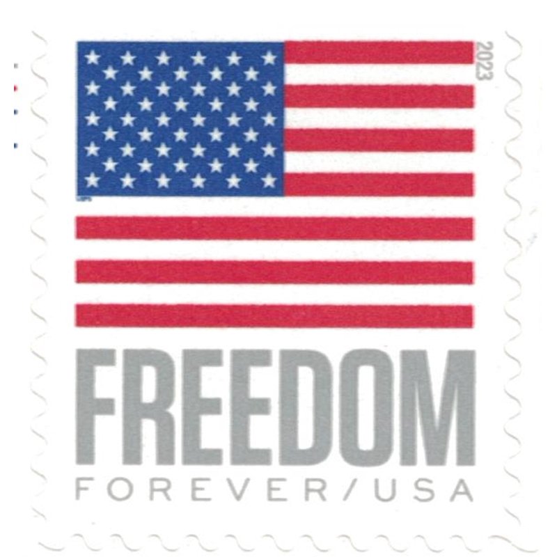 USPS Forever Stamp Book of 20 - 2023 U.S. Flag Collectible