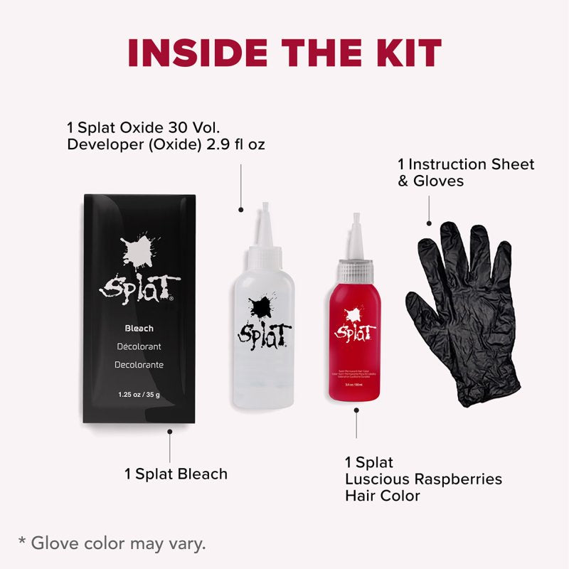 Semi-Permanent Hair Dye Kit with Bleach - Multiple Colors for Bold Hair Looks