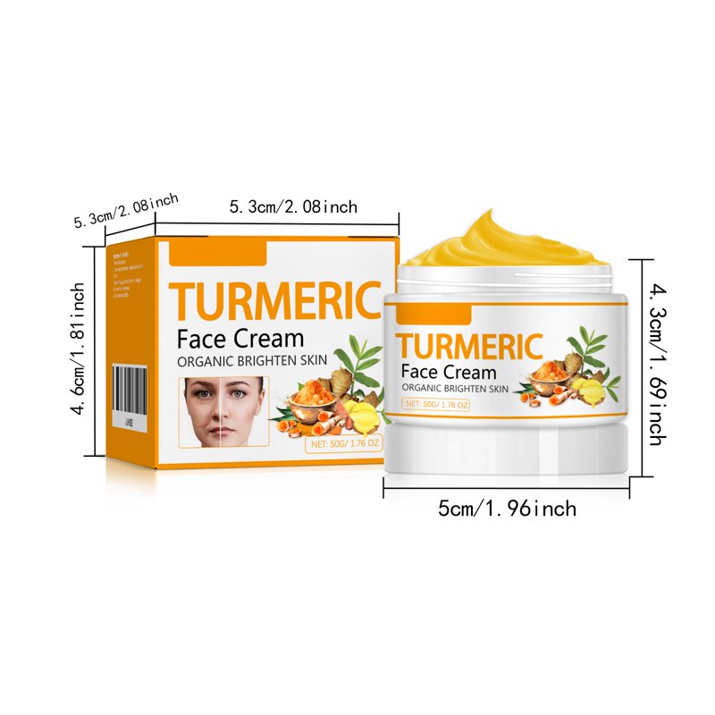Turmeric Firming Face Cream - Moisturizer for All Skin Types 1.76oz