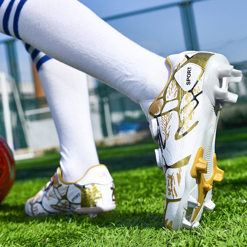 Kids Soccer Cleats Lightweight Durable Firm Ground Shoes for Boys & Girls