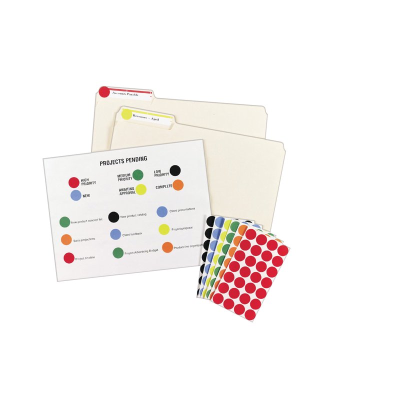 Removable Color Coding Labels 3/4-Inch Light Blue - Printable & Office Organization