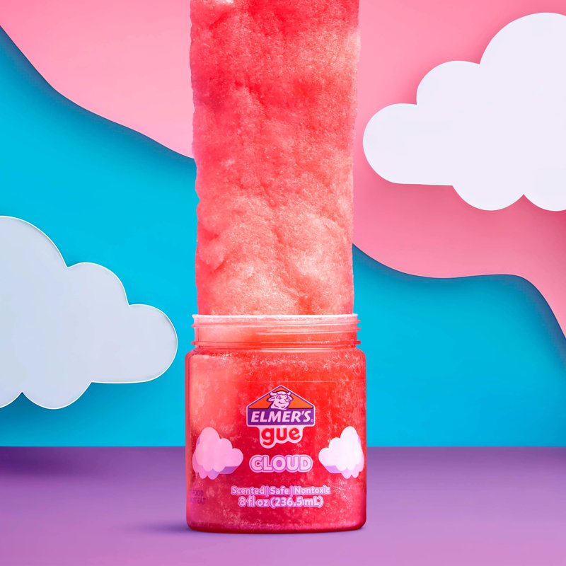 Premade Cloud Slime Set - 8 oz, 2 Colorful Pack, No Mix Needed