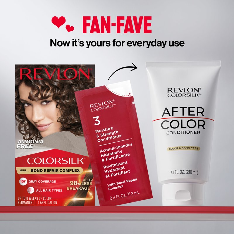 Hair Color Kit with Bond Repair Complex - 100% Gray Coverage, No Ammonia, Vibrant Shades
