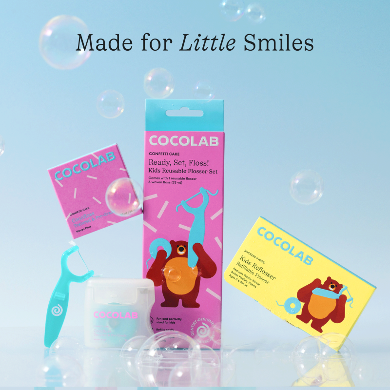 Kids Reusable Flosser Set - Eco-Friendly, Dentist-Recommended Oral Care