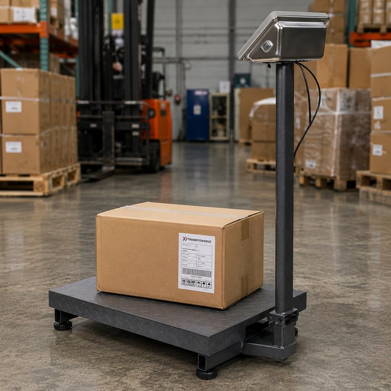 700 lb Digital Platform Scale with Price Computing Stainless Steel Surface