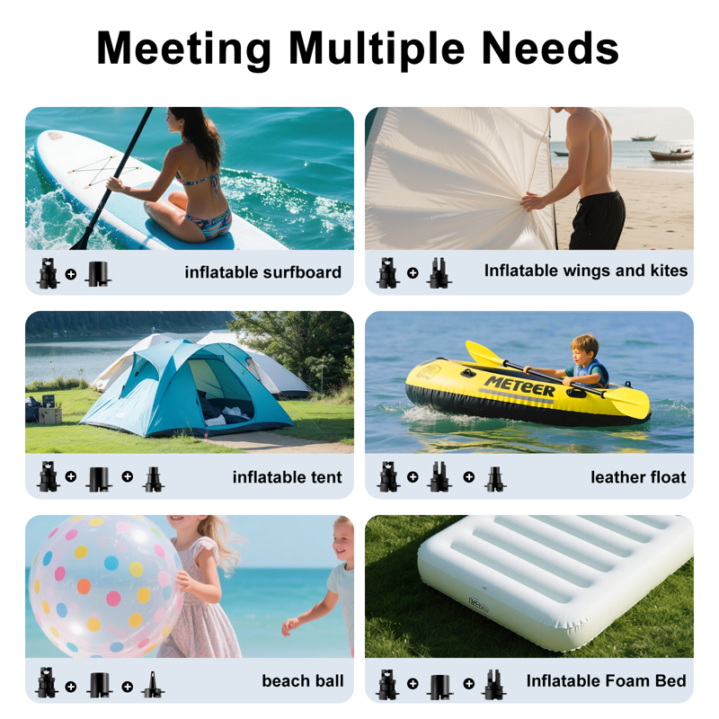 Electric SUP Pump for Paddleboards, Kayaks & Inflatables - 20 PSI with Auto-Off