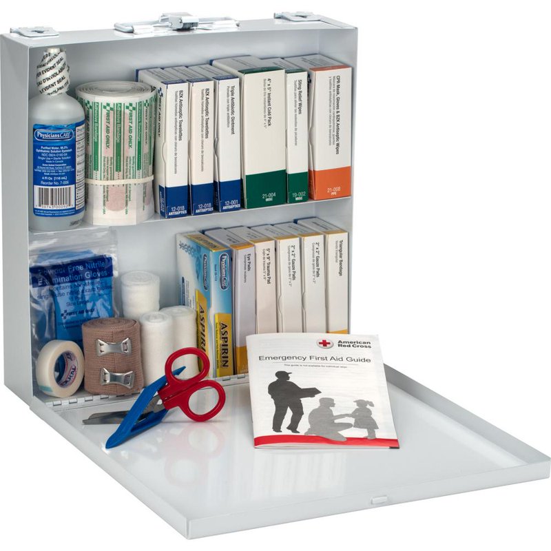 Worksite First Aid Kit with 196 Pieces for Up to 50 Employees