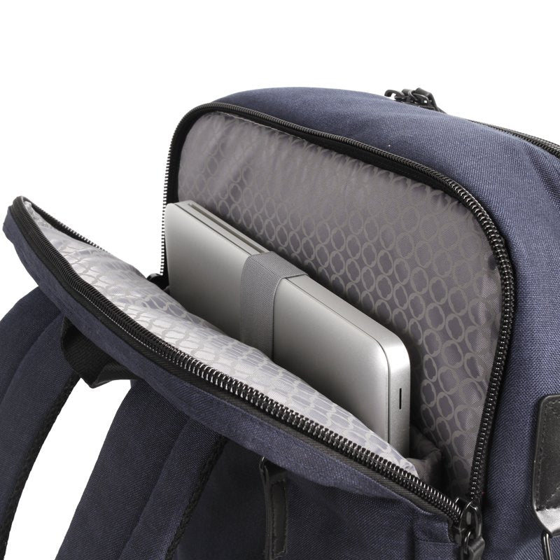 Laptop Backpack with Padded Laptop Sleeve and Adjustable Straps - Navy