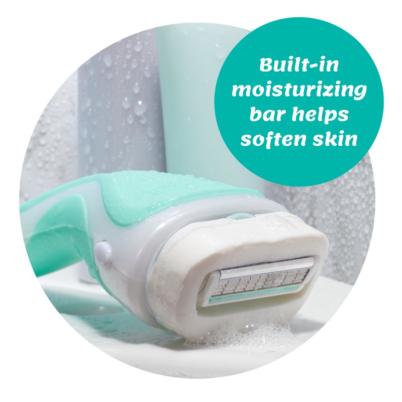 Women's Razor Handle & Refill Blades Set - Sensitive Care, 4-Blade Pivoting Head