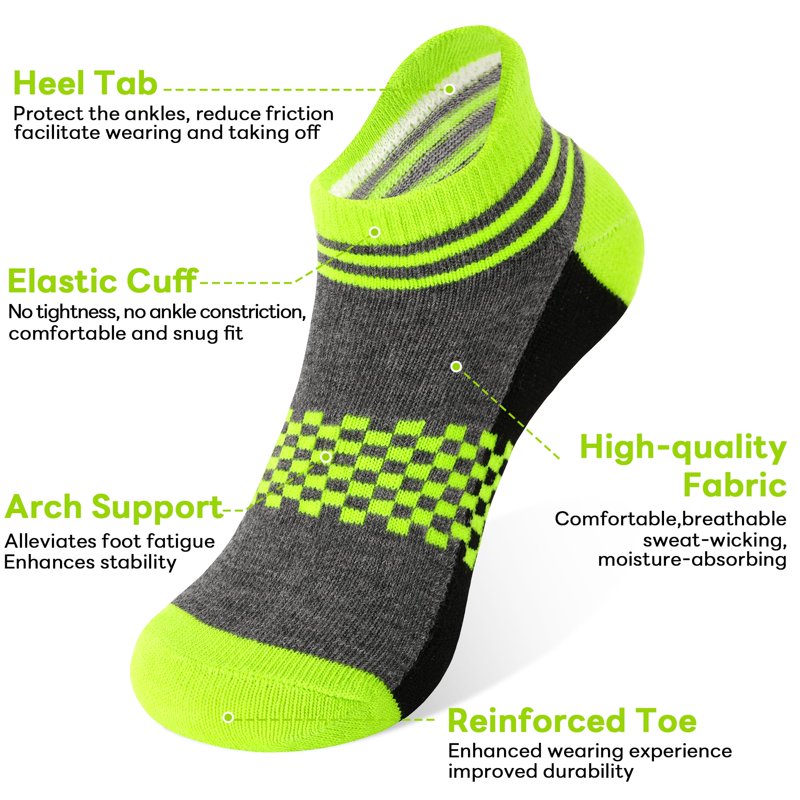 Elutong Kids 12 Pairs Ankle Socks – 5-7 Years Multicolor