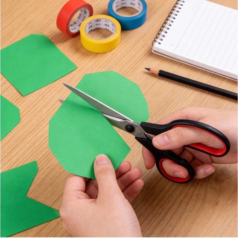 Heavy Duty Stainless Steel Scissors Set - 3 Pack with Comfort Handles for School Office Crafts