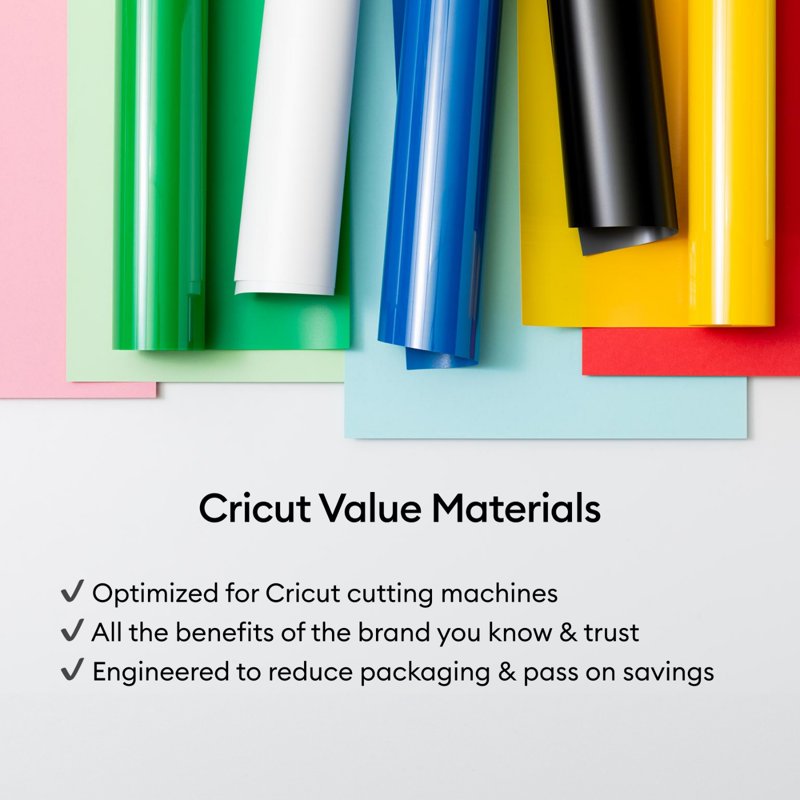 Heat Transfer Vinyl Roll 12x20 ft for Cricut & Iron-On Projects - White