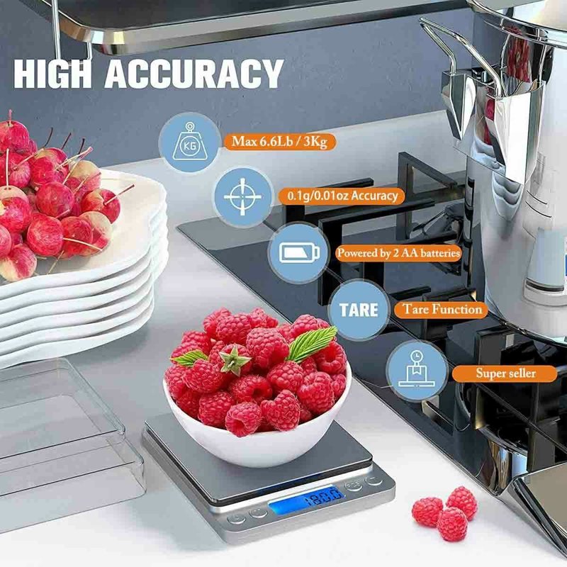 Digital Postal Scale 1g-3000g Precision Electronic Mail & Package Weighing