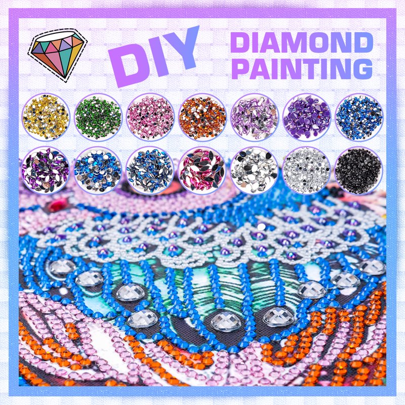 Kids & Adults DIY 5D Diamond Painting Kits - Owl, Cat, Elk, and More Colors